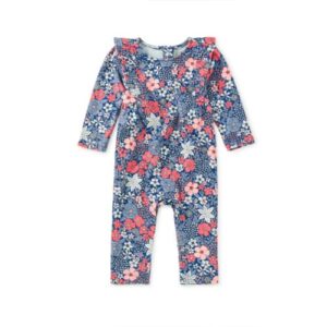 RUFFLE SHOULDER BABY ROMPER